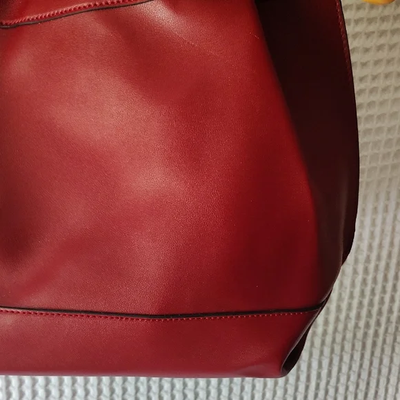 Vintage Kathy Ireland Burgundy Shoulder Bag NWT - Picture 7 of 13